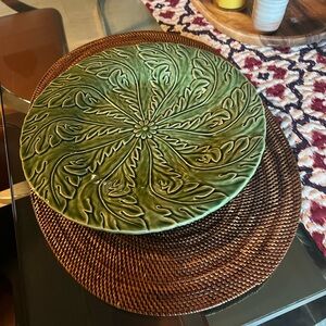 Bordallo of Portugal Charger 13’  Plates (2)